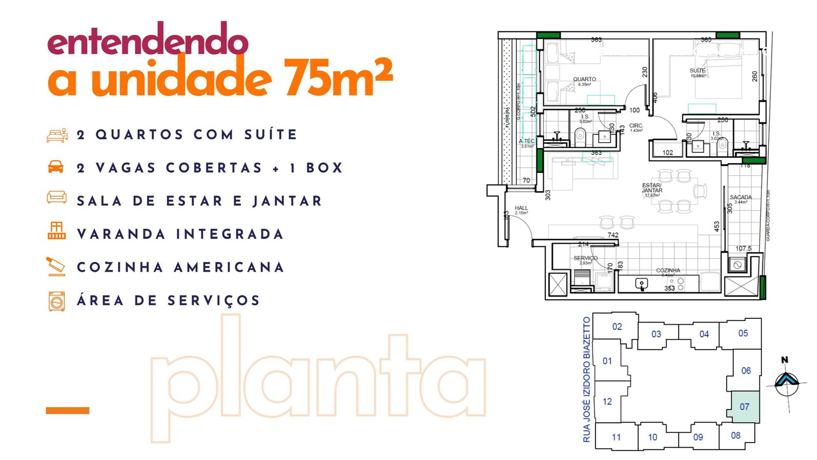 Unidade 75 m² - Elarte