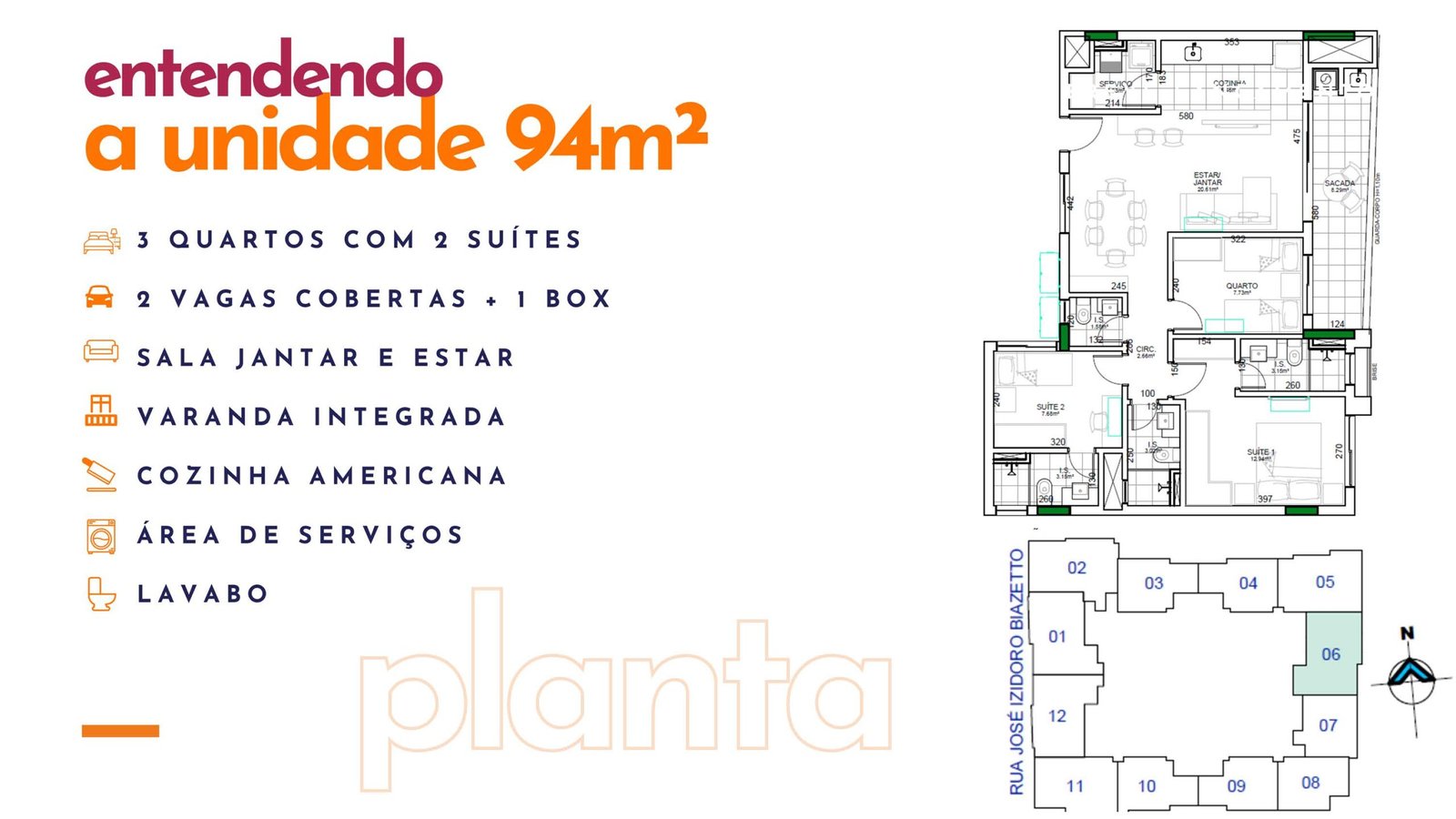 Unidade 94 m² - Elarte