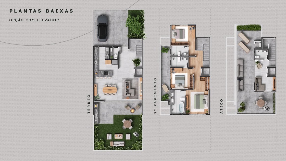 ALAMEDA - PLANTAS COM ESPAÇO ELEVADOR CORRETORA ELIANE CARVALHO